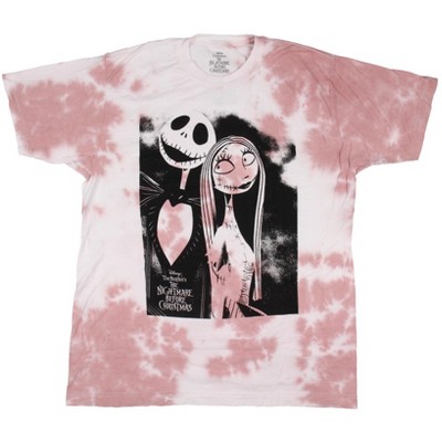 Womens Nightmare Before Christmas Jack and Sally Portrait Boyfriend T-Shirt Adult