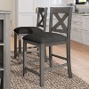 NicBex Dining Table Set for 4 Kitchen Table 5 Pieces Counter Height Rustic Farmhouse Wooden Bar Table for Dining Room - 3 of 4