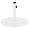 vidaXL Umbrella Base White Cast iron Standard size for medium umbrellas - 2 of 4