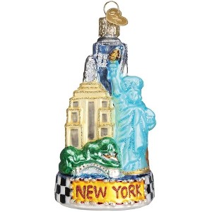 Old World Christmas Glass Blown Ornament for Christmas Tree, New York City - 1 of 4