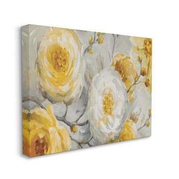 Stupell Industries Abstract Flower Blossoms Tree Yellow White Painting