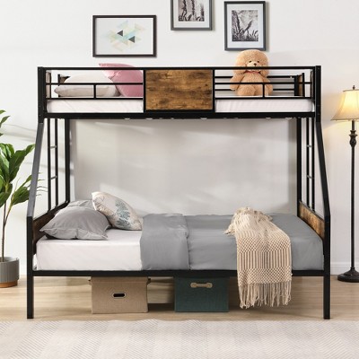 VYNXARIA Twin Over Full Metal Bunk Bed with Trundle