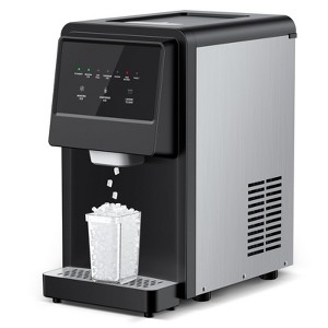 SOZT Ice Maker 70 lbs./24-hour Self-Cleaning Countertop Nugget Ice Dispenser with 6 lbs. Ice Storage, Stainless Steel - 1 of 4