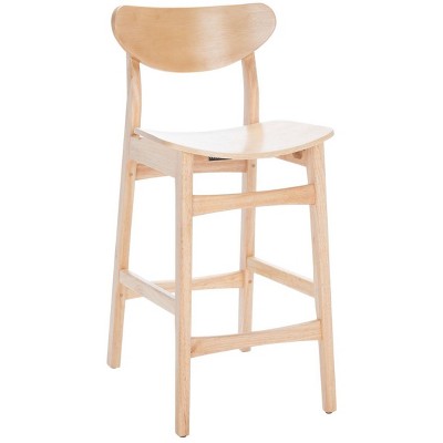 Mid-Century Chic Thaxton 45" Natural Wood Counter Stool