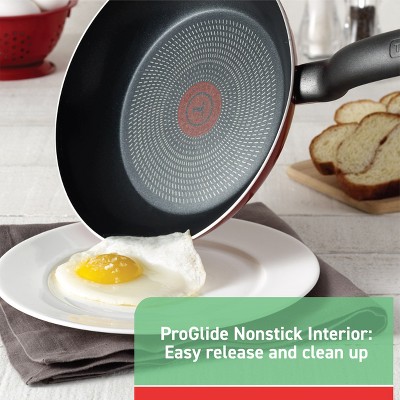 T-Fal 12pc Simply Cook Nonstick Cookware Set Red: Aluminum, Ergonomic Handles, Tempered Glass Lids, Oven-Safe to 350°F ‼️possibly missing items ‼️