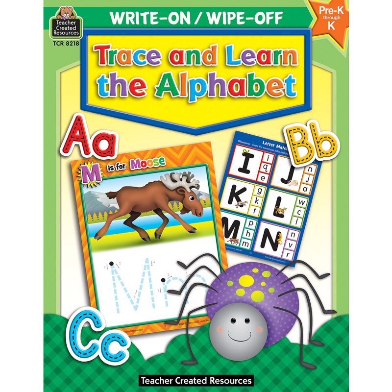 Teacher Created Resources Trace and Learn the Alphabet Write-On Wipe-Off, 1 of 2