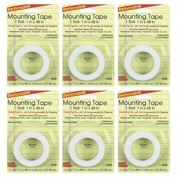 Magic-Mounts® Removable Magic Mounting Tape, 1" x 48", 6 Rolls