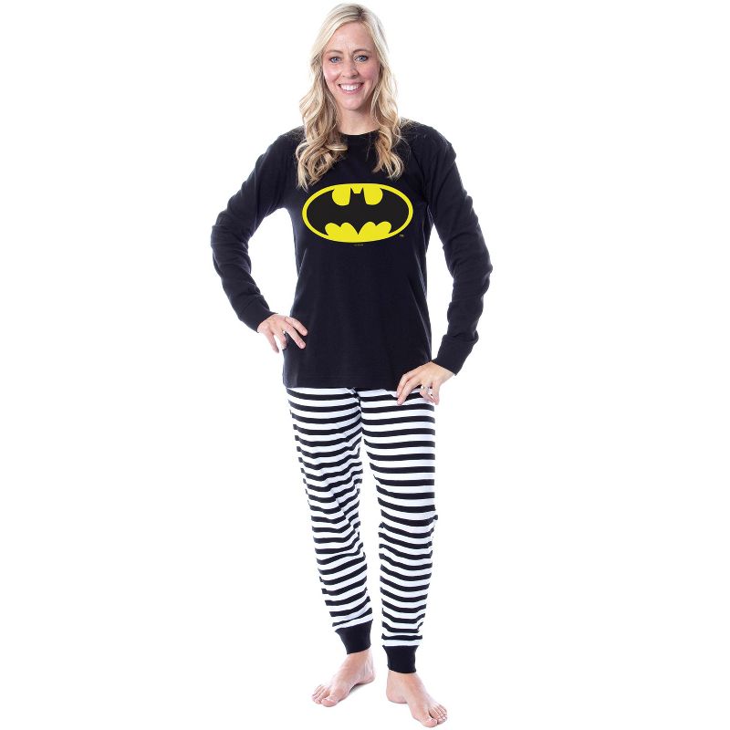 DC Comics Batman Classic Logo Tight Fit Cotton Matching Family Pajama Set, 2 of 4