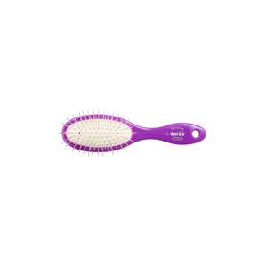 Bass Pet Brushes Style & Detangle Pet Brush with 100% Premium Alloy Pin High Polish Acrylic Handle Small Oval - 1 of 4
