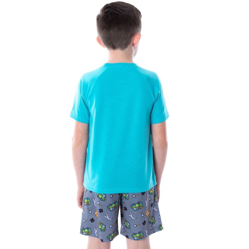 Scooby Doo Boy's Pajamas Mystery Machine Shirt and Shorts 2 PC Pajama Set, 2 of 5