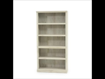 Chalked Chestnut 5-Shelf Adjustable Wood Bookcase