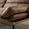 70" Velvet Modern 2-Seater Sofa with Thick Cushions & Metal Legs - 4 of 4