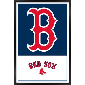 Trends International MLB Boston Red Sox - Logo 22 Framed Wall Poster Prints - 1 of 4