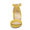 Allegra K Women's Open Toe Crisscross Buckle Ankle Strap Block Heel Sandals - 2 of 4