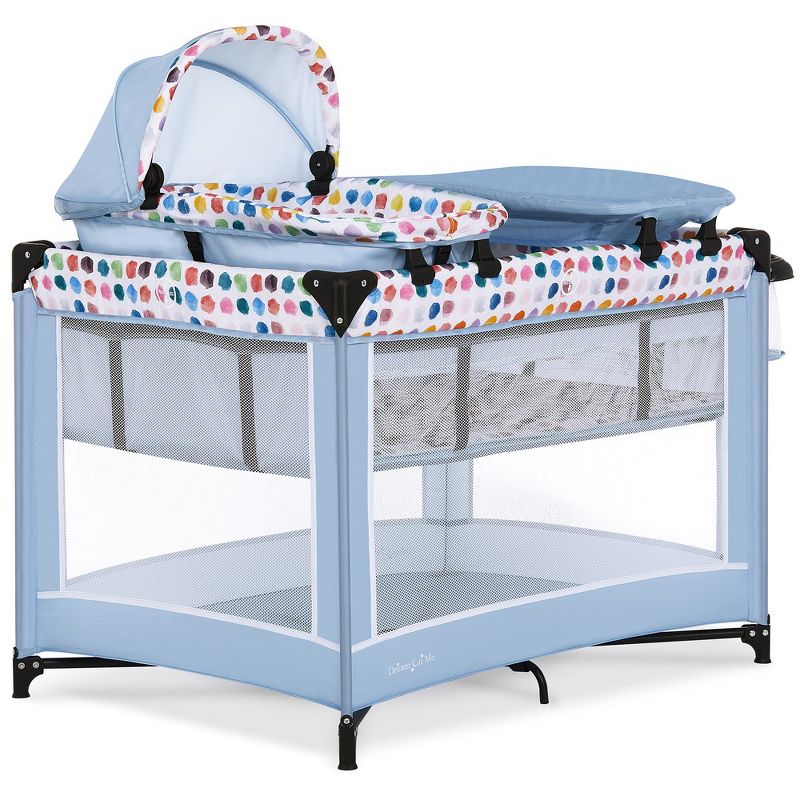 Lilly Deluxe Play yard With Full Bassinet, Changing Tray And Infant Napper With Canopy, 3 of 18