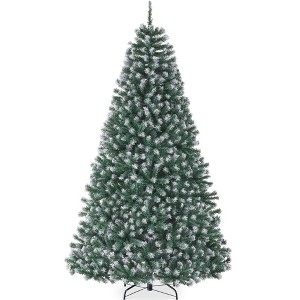 Best Choice Products Artificial Frosted Christmas Tree, 7.5ft Premium Unlit Spruce Design, Dense Branches  Blue Spruce - 1 of 4