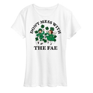 Women's - Instant Message - Don't Mess With The Fae Short Sleeve Graphic T-Shirt - 1 of 4