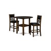 New Classic Furniture,Gia 3-Piece 42" Wood Counter Drop Leaf Table Set, Brown - 2 of 4