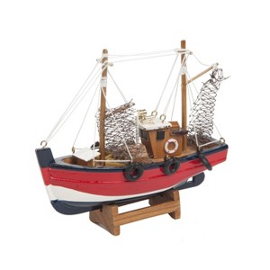 Beachcombers Small Red Fishing Trawler - 1 of 2