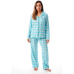 Just Love Womens Cozy Flannel Pajama Set  Warm, Long Sleeve Winter Sleepwear - 1 of 3
