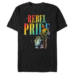 Adult Star Wars C-3PO and R2-D2 Rebel Pride T-Shirt - 1 of 4