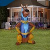 Gemmy Airblown Inflatable Super Scoob from SCOOB Movie, 5 ft Tall, Brown - 2 of 2