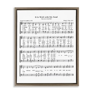 Stupell Industries Well With My Soul Sheet Music, 25" x 31" - 1 of 4