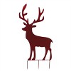 Metal Deer Cut-Out Yard Stakes – Set of 2 - 3 of 3