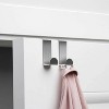 LunaLulinlk 2pcs Over the Door Hooks, Stainless Steel Reversible Cabinet Towel Hanger, Z-Shaped Hanging Hooks Hold Up to 6.6Lbs - 2 of 4
