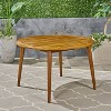 VYNXARIA acacia wood table£¬sturdy, timeless design and a water resistant finish,Teak - 4 of 4