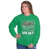 Xmas Elves Reindeer Sleighs Oh My Sweatshirt for Men or Women Brisco Brands - 3 of 4