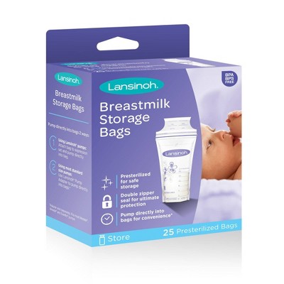 lansinoh milk storage bottles