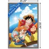 Trends International One Piece: Fishman Island - Luffy, Nami, Tony Tony Chopper Framed Wall Poster Prints - 3 of 4