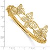 Black Bow Jewelry 14k Yellow Gold Filigree Butterfly Hinged Bangle Bracelet - 4 of 4
