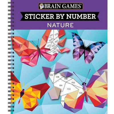 Brain Games Sticker-By-Number Butterflies - Miles Kimball