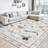 Washable Soft Area Rugs for Living Room Bedroom Ultra-Thin Non Slip Dining Room Stain Resistant Rug Carpet for Office Nursery Bedroom - 4 of 4