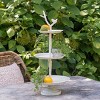 Park Hill Collection Garden Bird Iron Tiered Plant Stand - 2 of 4