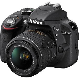 Nikon D3300/D3500 DSLR Camera with 18-55mm Lens (Black) - 1 of 4