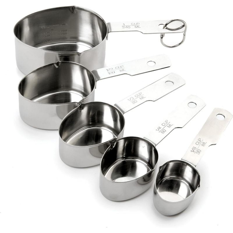 Norpro Stainless Steel Measuring Cups, 5-Piece Set, 1 of 5
