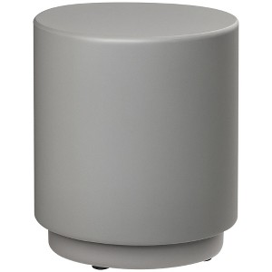 Lightweight Accent Table with Concrete Finish Round Side Table - 1 of 4