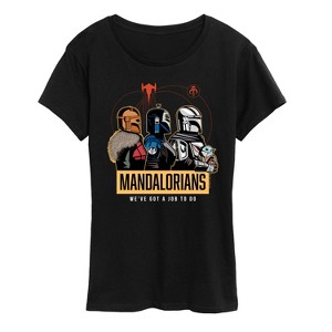 Women's - Star Wars - The Mandalorian Mando Space Short Sleeve Graphic T-Shirt - 1 of 4