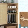 Brafabhome Shoe Rack Storage Organizer with 2 Rattan Doors, Wooden Entryway Shoe Cabinets with Open Shelf for Slippers and Sneakers | 20 Pairs - 4 of 4