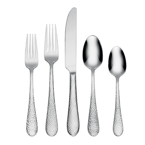 Artisan Hammered Flatware Set