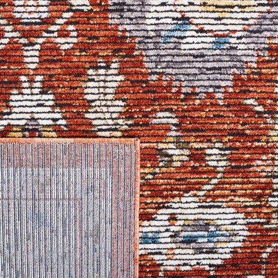 Sierra Ivory and Rust Hand-knotted Runner Rug