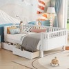 Racxily Twin Size Wood Platform Bed for Kids, Wood Low Profile Twin Bed with Rails for Girls and Boys, White (Patented Design) - 4 of 4