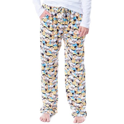 Disney Womens' Up Movie Film Carl Russell Dug Chibi Sleep Pajama Pants Blue