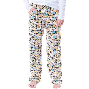 Disney Womens' Up Movie Film Carl Russell Dug Chibi Sleep Pajama Pants Blue - 1 of 4