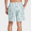 Men's 7" Coral Swim Trunk with Boxer Brief Liner - Goodfellow & Co™ Green - image 2 of 4