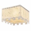 Viviana 6-Light Flush Mount Ceiling Light - Polished Nickel Glam Style, 17.5" x 11" - 4 of 4
