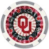 MasterPieces Casino Style 20 Piece 11.5 Gram Poker Chip Set NCAA Oklahoma Sooners Silver Edition - 3 of 3